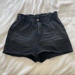 BDG Black Paperbag Top Shorts